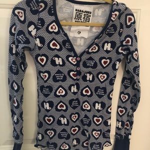 Gwen Stefani’s “Harajuko Lovers” patterned long sleeve